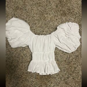 White cropped t-shirt